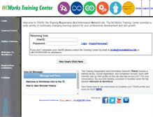 Tablet Screenshot of ncworkforcetraining.com